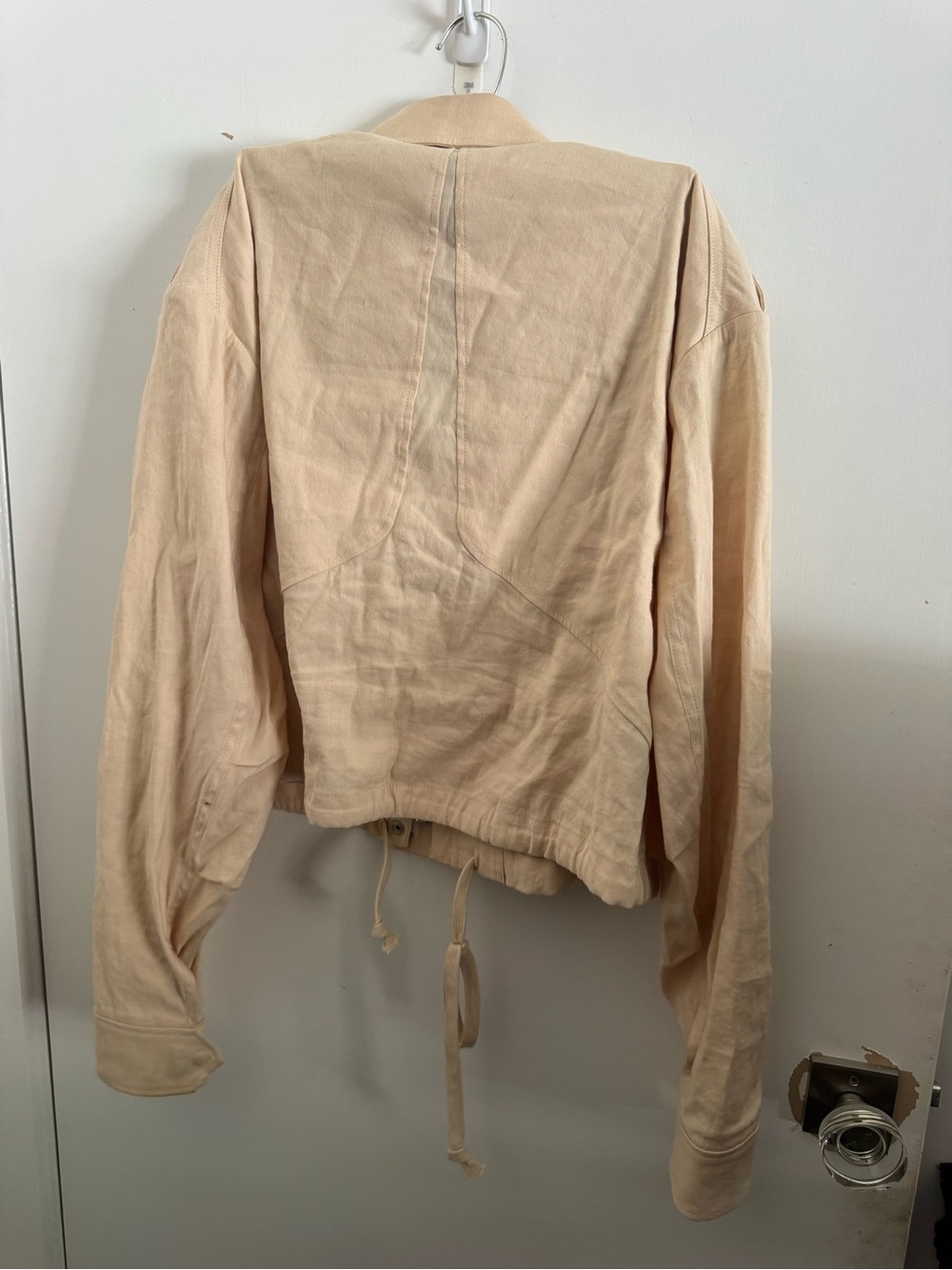 rag & bone Cream-Tan Cropped Utility Jacket - Picture 2 of 4